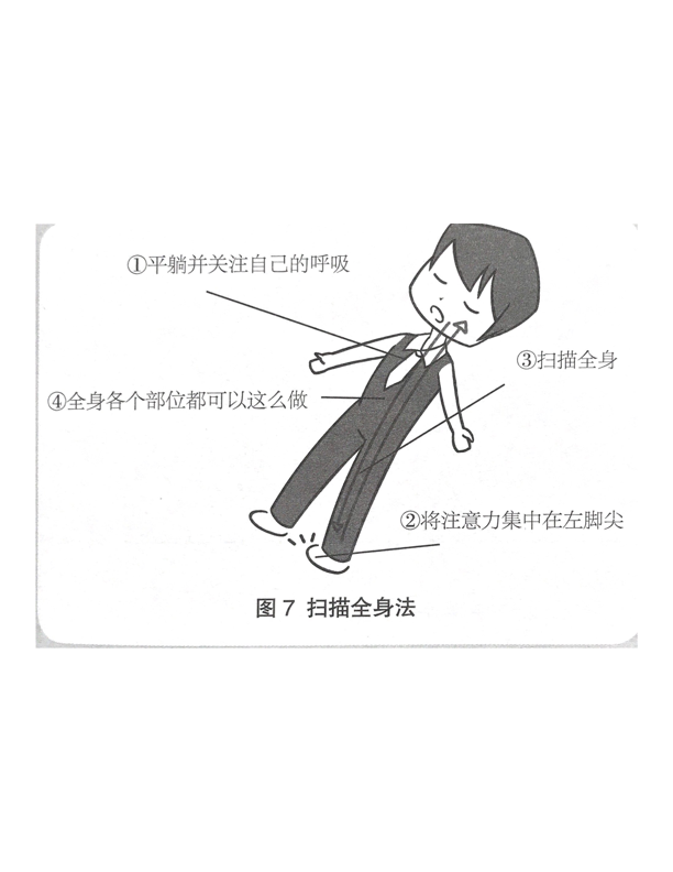 平躺并关注自己的呼吸