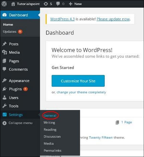 WordPress 通用设置 WordPress 教程